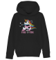 Mobile Preview: TDS KIDS - UNISEX - HOODIE - UNICORN - FRONT ONLY - Farbe: SCHWARZ
