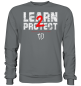 Preview: TDS-LINE - UNISEX - SWEATSHIRT - LEARN 2 PROTECT - Farbe: STEEL GREY