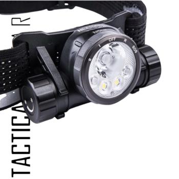 NEXTORCH hiSTAR - ULTRALEICHTE WIEDERAUFLADBARE LED STIRNLAMPE MIT 2300 LUMEN, 256 METER LEUCHTWEITE UND MEHREREN LICHTQUELLEN