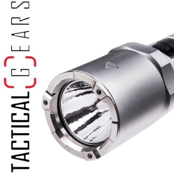NEXTORCH P80B 2100 LUMEN EINSATZ LED TASCHENLAMPE, USB-C AKKULADEFUNKTION, GLASBRECHER AUS NANO KERAMIK - SILBER