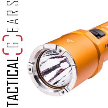 NEXTORCH P80B 2100 LUMEN EINSATZ LED TASCHENLAMPE, USB-C AKKULADEFUNKTION, GLASBRECHER AUS NANO KERAMIK - ORANGE