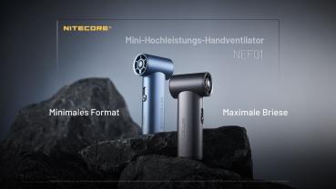 NITECORE NEF01 HANDVENTILATOR - GRAU