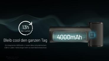 NITECORE NEF01 HANDVENTILATOR - GRAU