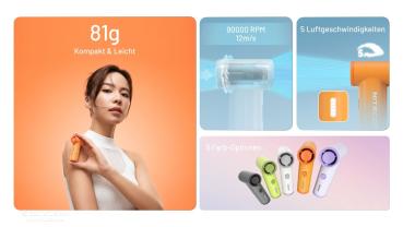 NITECORE NEF NANO MINI HANDVENTILATOR - ORANGE