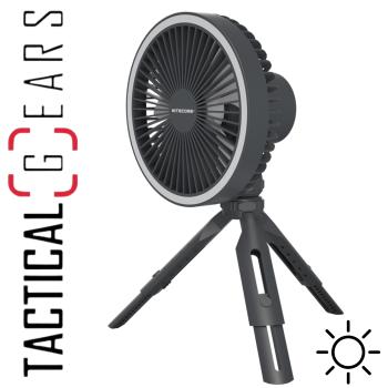 NITECORE NEF10 VENTILATOR MIT LICHT UND POWERBANK - GRAU