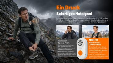 NITECORE ELEKTRONISCHES NOTSIGNAL NWE10 - ORANGE
