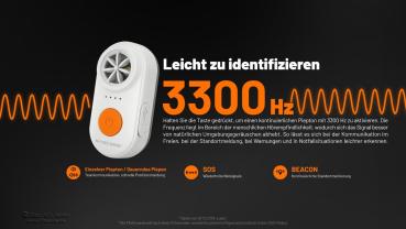 NITECORE ELEKTRONISCHES NOTSIGNAL NWE10 - ORANGE