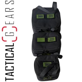 RAUZEUG AMMO POUCH SET 3TLG - SCHWARZ