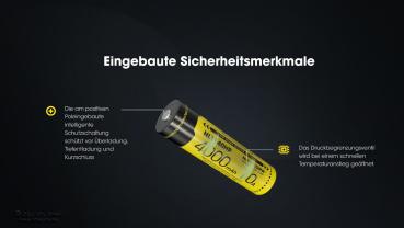 NITECORE 18650 4000mAh LI-LON AKKU NL1840HP