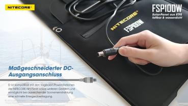 NITECORE FSP100W 100W IPX5 SOLARPANEL