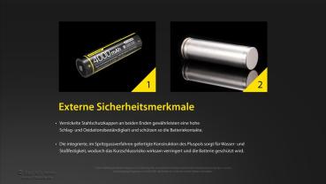  NITECORE 18650 4000MAH ALLWETERFÄHIGER LI-LON AKKU - NL1840AW