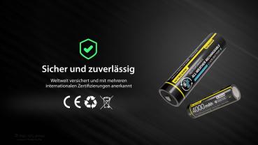  NITECORE 18650 4000MAH ALLWETERFÄHIGER LI-LON AKKU - NL1840AW
