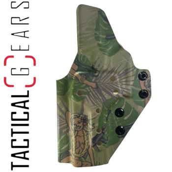 BLACK TRIDENT® OWB HOLSTER "THOR" G17/19 GEN3-4 RECHTSHÄNDIG SEXY HAWAII (by VENTUMGEAR) OHNE MONTAGE