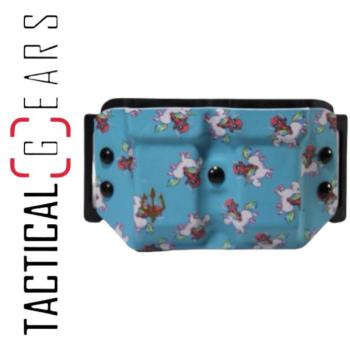 BLACK TRIDENT® DOUBLE MAG CARRIER 9MM/.40 S&W RECHTSHÄNDIG DEADPOOL ON UNICORN