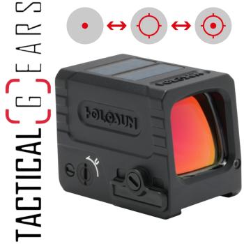 HOLOSUN AEMS-MICRO-RD-MRS - KOMPAKTES UND GESCHLOSSENES REFLEXVISIER - 2 MOA PUNKT ODER 32 MOA KREIS ODER EINEM KOMBINIERTEN ABSEHRN (KREISPUNKT)