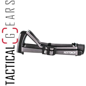 NEXTORCH MYSTAR R LED KOPFLAMPE 760 LUMEN FOKUSSIERBAR MIT 3.000mAh AKKU UND ADAPTER FÜR AA-BATTERIEN IN SCHWARZ