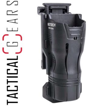 NEXTORCH V65 TASCHENLAMPEN HOLSTER 360GRAD DREHBAR, GÜRTELCLIP MIT BREITENREDUKTION