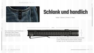 NITECORE EDC07 1500 LUMEN MCT SCHWARZ