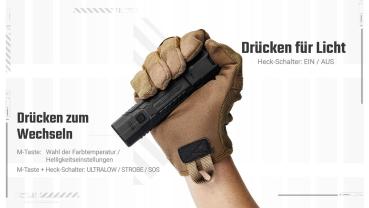 NITECORE EDC07 1500 LUMEN MCT SCHWARZ