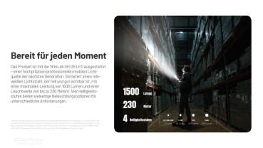 NITECORE EDC17 1500 LUMEN MIT UV UND LASER