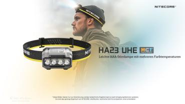 NITECORE HA23 UHE 600 LUMEN BLAU