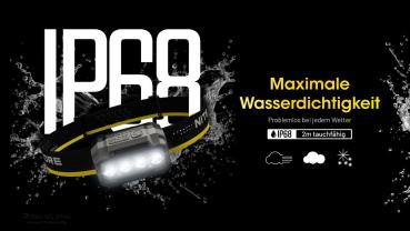 NITECORE HA23 UHE 600 LUMEN BLAU