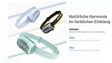 NITECORE HA23 UHE 600 LUMEN BLAU
