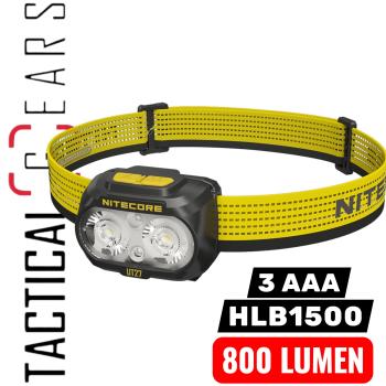NITECORE UT27 2.0 DUAL POWER 800 LUMEN - SCHWARZ/GELB