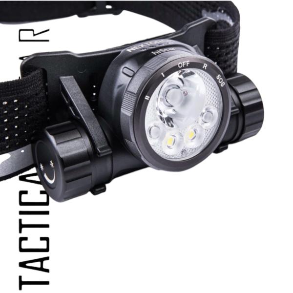 NEXTORCH hiSTAR - ULTRALEICHTE WIEDERAUFLADBARE LED STIRNLAMPE MIT 2300 LUMEN, 256 METER LEUCHTWEITE UND MEHREREN LICHTQUELLEN