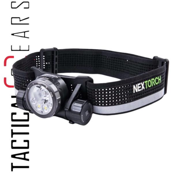 NEXTORCH hiSTAR - ULTRALEICHTE WIEDERAUFLADBARE LED STIRNLAMPE MIT 2300 LUMEN, 256 METER LEUCHTWEITE UND MEHREREN LICHTQUELLEN