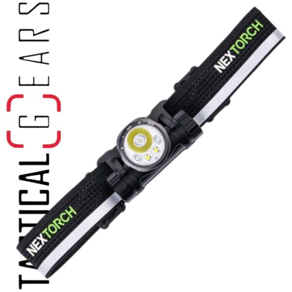 NEXTORCH hiSTAR - ULTRALEICHTE WIEDERAUFLADBARE LED STIRNLAMPE MIT 2300 LUMEN, 256 METER LEUCHTWEITE UND MEHREREN LICHTQUELLEN