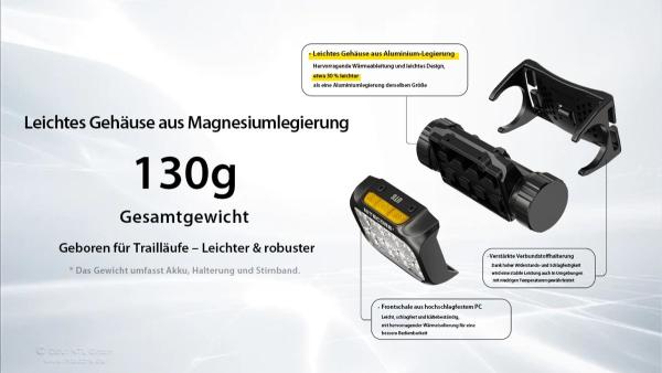 NITECORE UT6 STIRNLAMPE 1600 LUMEN - NL1840R - PURPLE