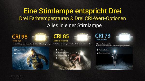 NITECORE UT6 STIRNLAMPE 1600 LUMEN - NL1840R - PURPLE