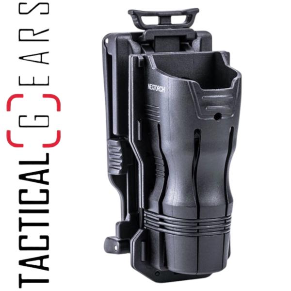 NEXTORCH V61 TASCHENLAMPEN HOLSTER 360 GRAD DREHBAR MIT GÜRTELCLIP UND BREITENREDUKTION