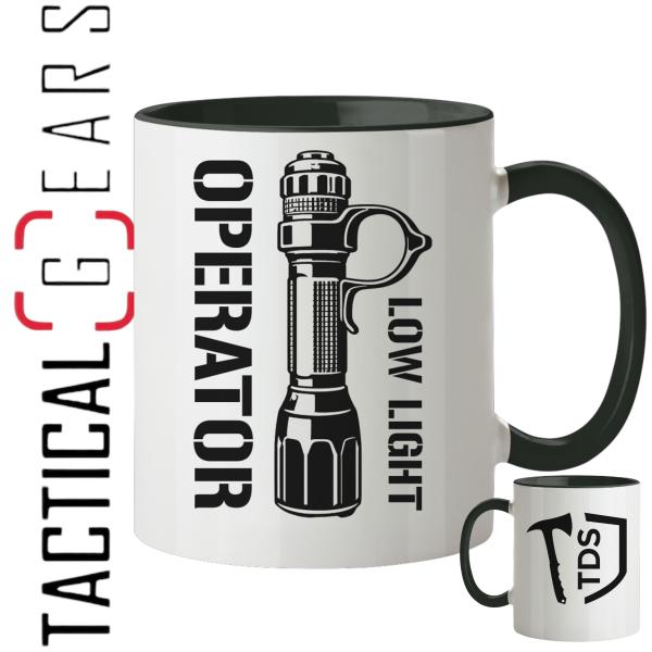 TACTICAL DEFENSE SYSTEM SEMINAR TASSE - LOW LIGHT OPERATOR - WEISS/SCHWARZ