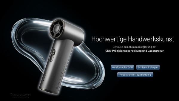 NITECORE NEF01 HANDVENTILATOR - GRAU
