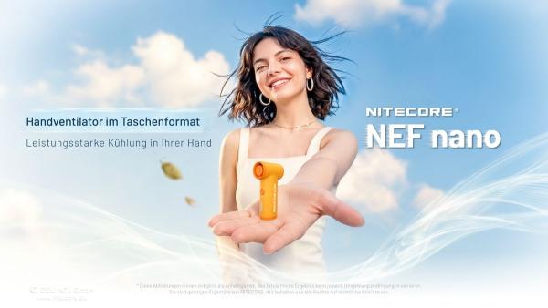 NITECORE NEF NANO MINI HANDVENTILATOR - ORANGE