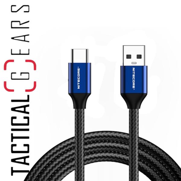 NITECORE UAC20 AUF USB-C LADEKABEL - LÄNGE CA. 1 METER