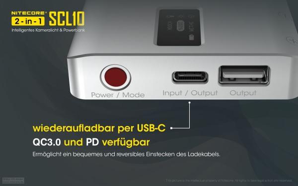 NITECORE KAMERA LICHT INKL. 10000mAh POWERBANK