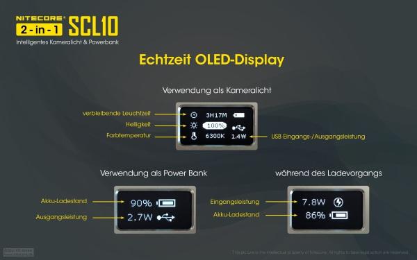 NITECORE KAMERA LICHT INKL. 10000mAh POWERBANK