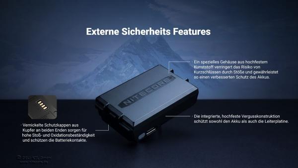 NITECORE HLB2500 AKKUPACK - 2500mAh - KÄLTEBESTÄNDIG BIS -40 GRAD