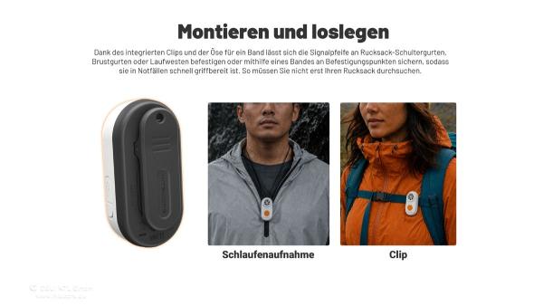 NITECORE ELEKTRONISCHES NOTSIGNAL NWE10 - ORANGE