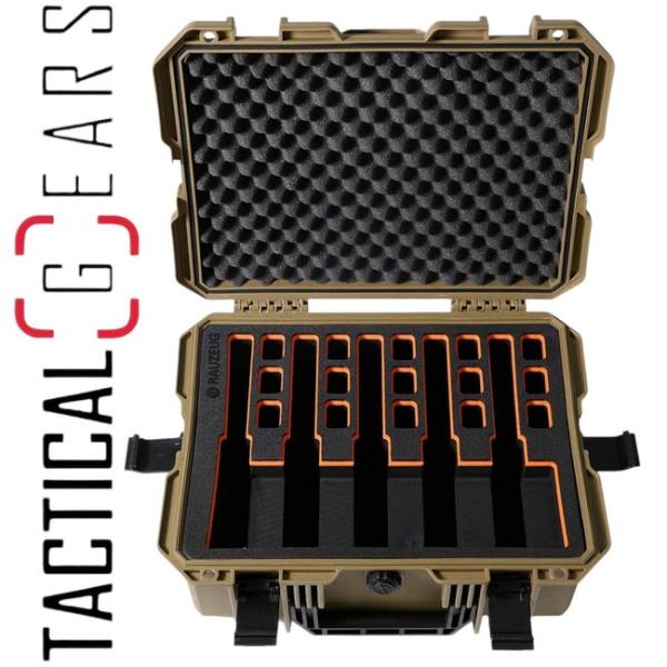 RAUZEUG 5-PISTOL INSERT 465 - SCHWARZ/ORANGE