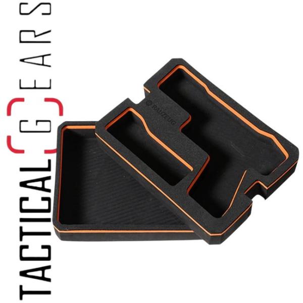 RAUZEUG MODULARE PISTOLENEINLAGE RC300 - SCHWARZ/ORANGE