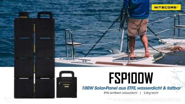 NITECORE FSP100W 100W IPX5 SOLARPANEL