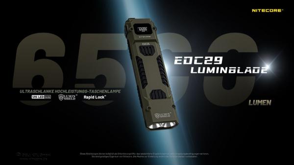 NITECORE EDC29 LUMINBLADE 6500 LUMEN - SONDEREDITION OLIV