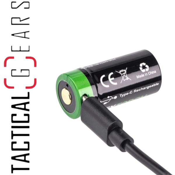 NEXTORCH DC20061 16340 AKKU USB LITHIUM-ION (LI-ION) 3,6V 800mAh