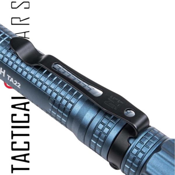 NEXTORCH TA22 "BLAU" 850 LUMEN SLIM LINE TACTICAL LED STIFTTASCHENLAMPE MIT NANO- KERAMIK GLASBRECHER UND STROBOSKOPFUNKTION
