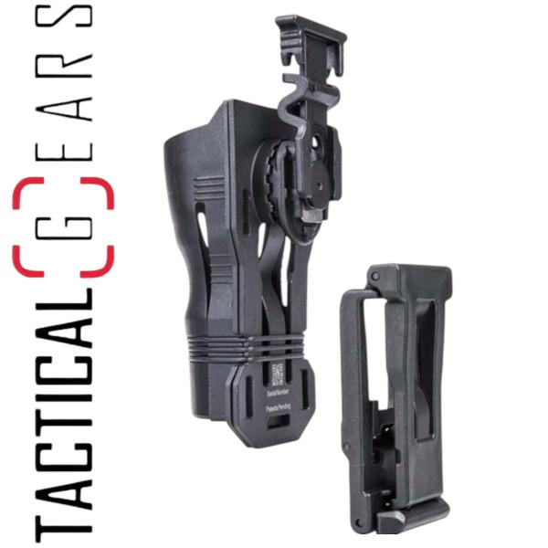 NEXTORCH V65 TASCHENLAMPEN HOLSTER 360GRAD DREHBAR, GÜRTELCLIP MIT BREITENREDUKTION