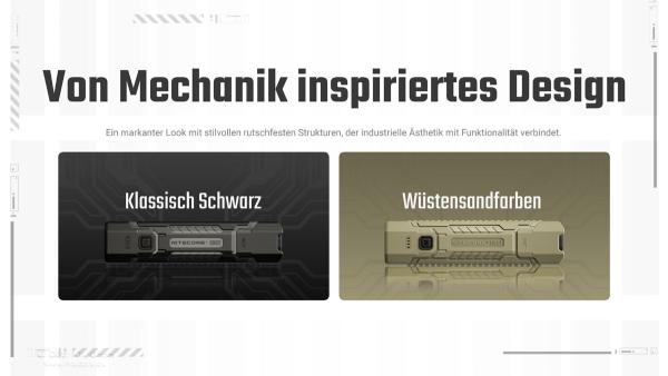 NITECORE EDC07 1500 LUMEN MCT SCHWARZ